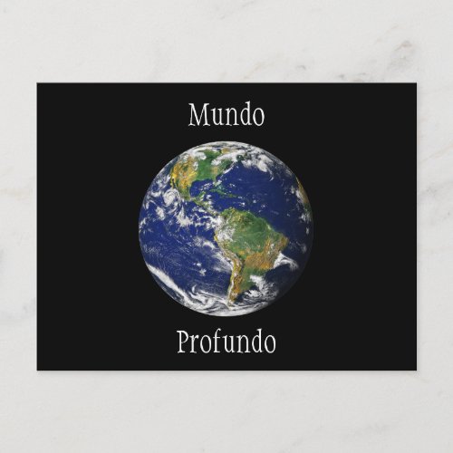 Blue Marble_Mundo Profundo Postcard