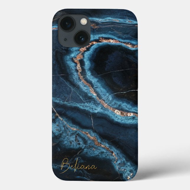 Blue Marble Name Case-Mate iPhone Case (Back)