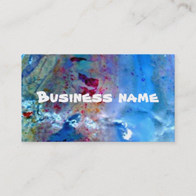 Blue Marble Opal Business Card (Front)