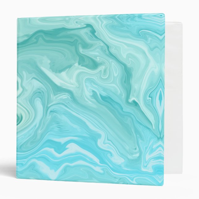 Blue Marble Pattern 3 Ring Binder (Front/Inside)