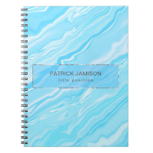 Blue Marble Pattern Notebook