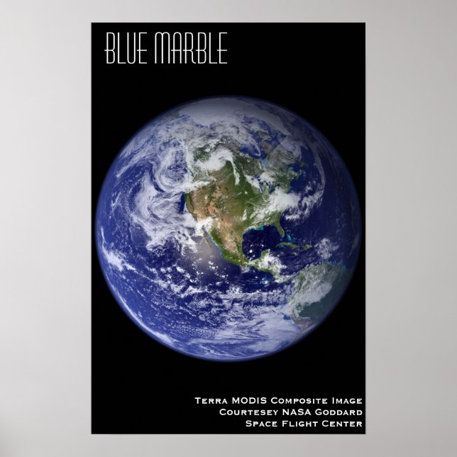 Blue Marble Poster (Front)