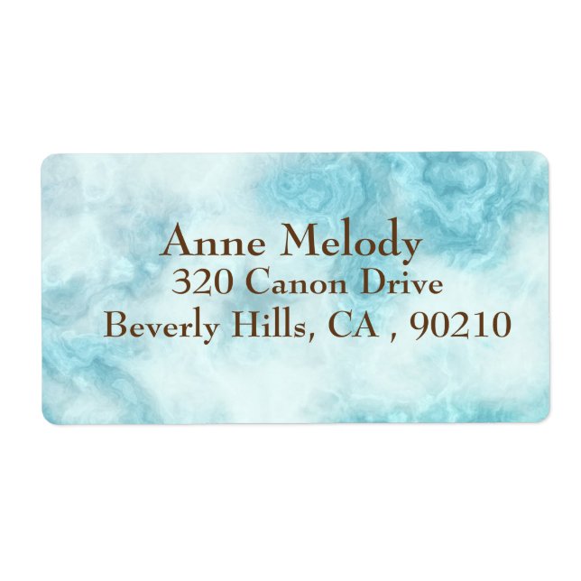 Blue Marble  Return Address Label (Front)