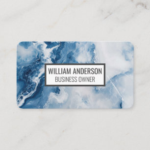 Blue Marble Stone Business Card