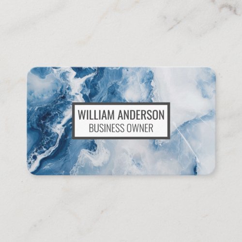 Blue Marble | Stone Business Card