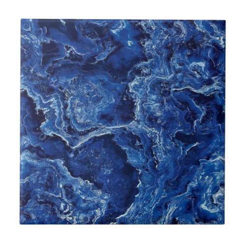 Blue Marble Stone Modern Elegant Stylish Ceramic Tile