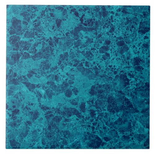 Blue Marble Terrazzo Structure Ceramic Tile