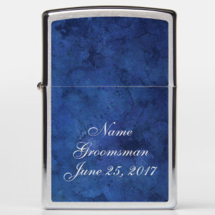 Blue Marble Wedding Gift Zippo Lighter