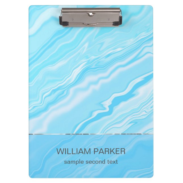 Blue Marbled  Clipboard (Front)