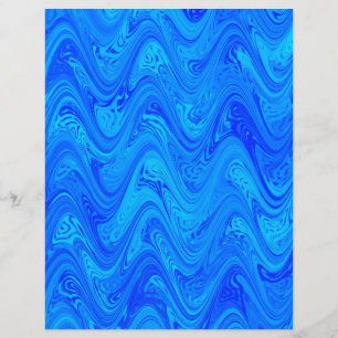 Blue Marbling Pattern