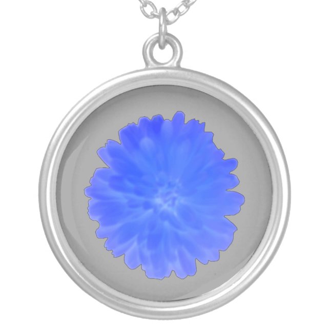 Blue Marigold Necklace (Front)