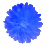 Blue Marigold Photo Sculpture<br><div class="desc">This photo sculpture features a photograph of a marigold flower that has been manipulated to make it a stunning bright blue colour.</div>