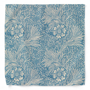 Blue Marigolds (by William Morris) Bandana