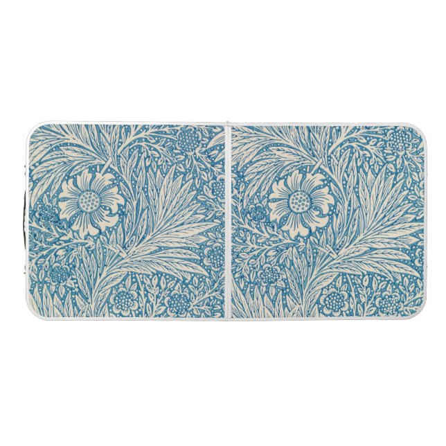 Blue Marigolds (by William Morris) Beer Pong Table (Top)