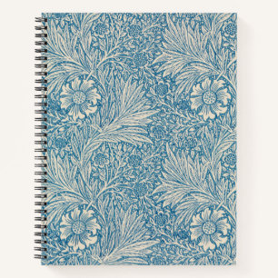 Blue Marigolds (by William Morris) Notebook