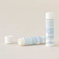 Blue Mariusgenser Boy Baby Shower Lip Balm