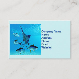 Blue Marlin and Yellowfin Tuna Business Card