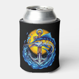 Blue Marlin Can Cooler