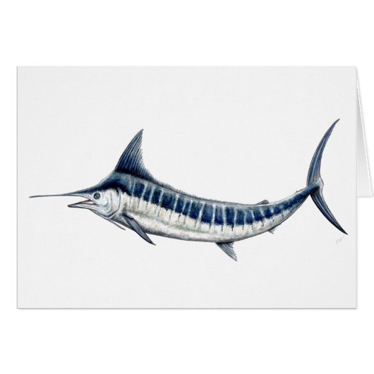 Blue Marlin card (Front Horizontal)
