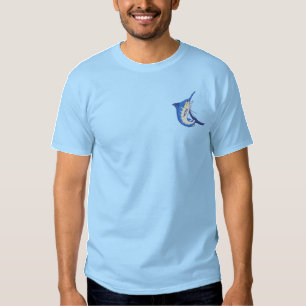 Blue Marlin Embroidered T-Shirt