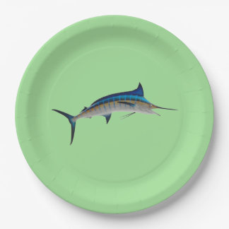 Blue Marlin Fish Paper Plates
