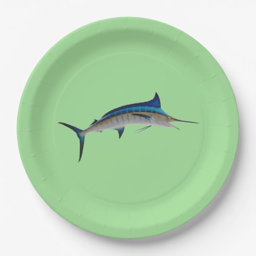 Blue Marlin Fish  Paper Plates