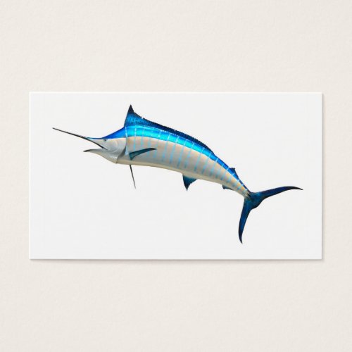 Blue Marlin Game Fish Business Card Template