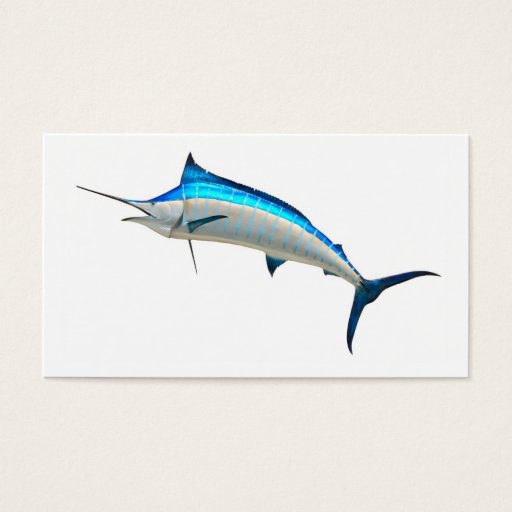 Customizable Blue Marlin Game Fish Business Card Template
