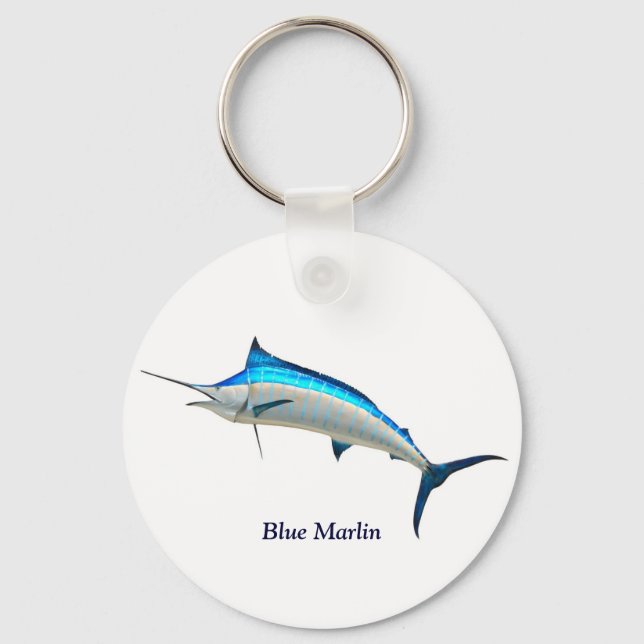 Blue Marlin Game Fish Keychain (Front)