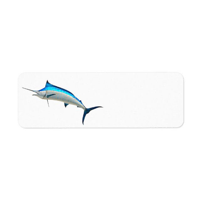 Blue Marlin Game Fish Label (Front)