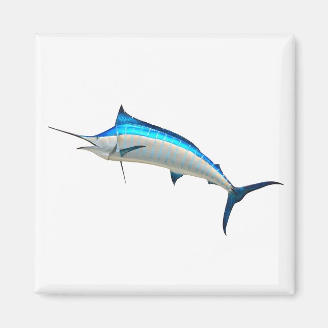 Blue Marlin Game Fish Magnet (Front)