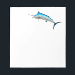 Blue Marlin Game Fish Notepad<br><div class="desc">Blue Marlin game fish mount</div>