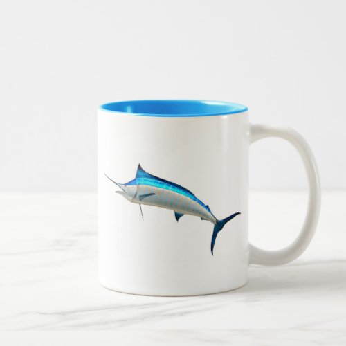 Blue Marlin Game Fish Two_Tone Coffee Mug