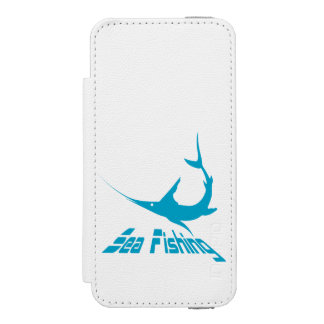 Blue marlin iPhone SE/5/5s wallet case