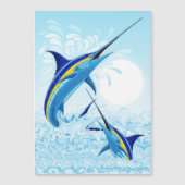 Blue Marlin Jumping out of Ocean (Front)