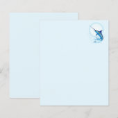 Blue Marlin Jumping out of Ocean (Front/Back)