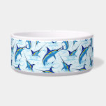 Blue Marlin Jumping out of Ocean Bowl<br><div class="desc">Realistic illustration of a beautiful Marlin Fish Ocean Animal jumping out of ocean. Vector Art copyright BluedarkArt TheChameleonArt.</div>