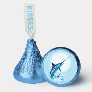 Blue Marlin Jumping out of Ocean Hershey®'s Kisses®