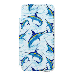 Blue Marlin Jumping out of Ocean iPhone SE/5/5s Wallet Case