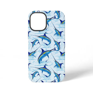 Blue Marlin Jumping out of Ocean iPhone 12 Mini Case