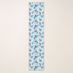 Blue Marlin Jumping out of Ocean Scarf<br><div class="desc">Realistic illustration of a beautiful Marlin Fish Ocean Animal jumping out of ocean. Vector Art copyright BluedarkArt TheChameleonArt.</div>