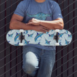 Blue Marlin Jumping out of Ocean Skateboard<br><div class="desc">Realistic illustration of a beautiful Marlin Fish Ocean Animal jumping out of ocean. Vector Art copyright BluedarkArt TheChameleonArt.</div>