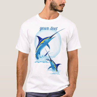 Blue Marlin Jumping out of Ocean T-Shirt