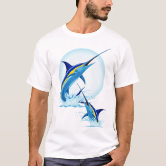 Blue Marlin Jumping out of Ocean T-Shirt