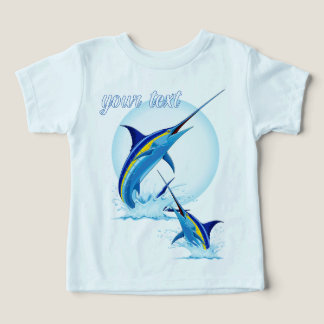 Blue Marlin Jumping out of Ocean Toddler T-shirt