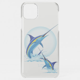 Blue Marlin Jumping out of Ocean iPhone 11 Pro Max Case