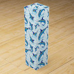 Blue Marlin Jumping out of Ocean Wine Box<br><div class="desc">Realistic illustration of a beautiful Marlin Fish Ocean Animal jumping out of ocean. Vector Art copyright BluedarkArt TheChameleonArt.</div>