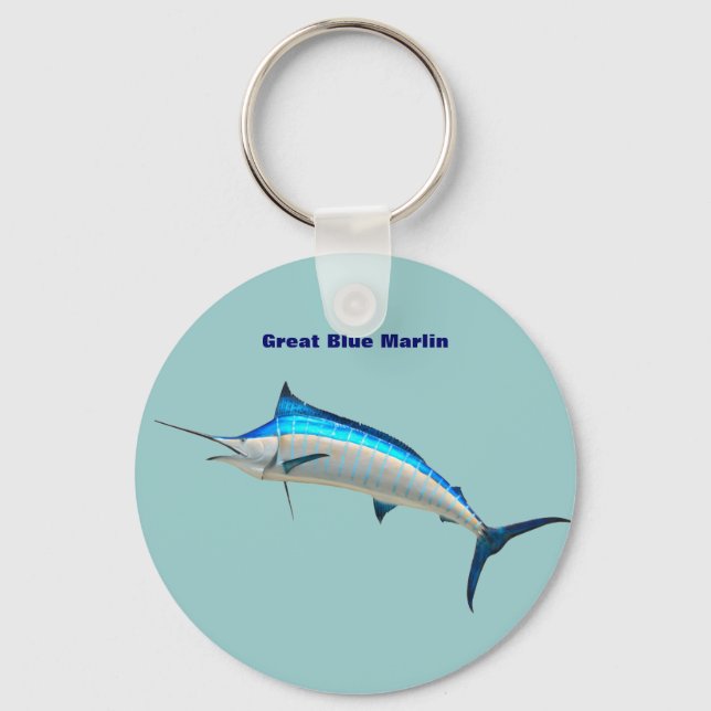 Blue Marlin Keychain (Front)