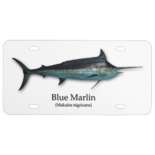 Blue Marlin License Plate