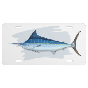 Blue Marlin License Plate